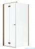 Radaway Nes Kdj B Brushed Copper kabina 80x80cm lewa szczotkowana miedź 10025080-93-01L/10039080-01-01